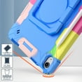 thumbnail image 2 of Allytechgroup Shockproof Case for Apple iPad Air 11 inch M3 M2 2025 2024, with Shoulder Strap Rotating Stand Handle Kids Friendly Heavy Duty Protection Tablet Cover for iPad Air 11, Colorful Blue, 2 of 8