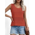 thumbnail image 3 of PRETTYGARDEN Womens Crochet Tank Tops Summer Spring Boho Sleeveless Cute Knit Sweater Vest Trendy Beach Vacation Clothes, 3 of 11