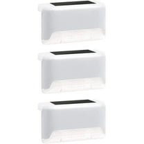 IdeaWorks Small and White Solar-Powered Deck Lights (Set of 3)