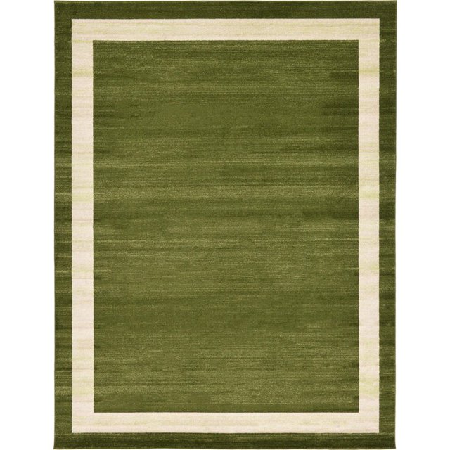 Unique Loom Del Mar Tonal Design Area Rug 9' x 12' Rectangle Green/Olive