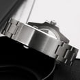 thumbnail image 5 of Hebilla de reloj con cierre de seguridad plegable y fresado, cierre de correa de reloj de acero inoxidable de repuesto, color acero de 18 mm, 5 of 5
