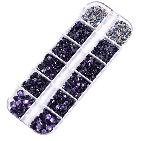 

CrystalsFlatbackRhinestonesRoundRhinestonesMakeupGlassGemsStonesforNailPhoneDecorationsCraftsDIY purple F59051