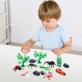 thumbnail image 4 of Juego de juguetes de modelo en miniatura de animales de simulación Colección decorativa para regalo infantil Aprendizaje preescolar Sunnimix Figuras de simulación, 4 of 7