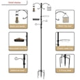thumbnail image 3 of Urban Deco Metal Bird Feeding Station, a Set with Multi Bird Feeders and Cages,Heavy Duty Poles Kit with Tube Feeder Hanging Kit,Bluebirds,Black, 3 of 7