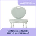 thumbnail image 3 of Medline Folding Shower Chair with Backrest -300 lb. capacity, Adult, Senior, Elderly, Disabled Adult Bath Support, 3 of 6