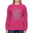 thumbnail image 2 of Wild Lavender Blossom Art Women's Sweatshirt, 2 of 3