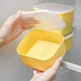 thumbnail image 7 of VMWMSSR Cheese Slice Container With Lid Reusable Airtight Fresh Storage Box For Butter And Cheese Stackable Practical Refrigerator Organizer For Food Preservation Yellow-One Size, 7 of 7