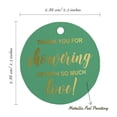 thumbnail image 6 of Inkdotpot Real Gold Foil Thank You Baby/ Bridal Shower Tags Favor Hang Paper Tags 100 Pieces, 6 of 7