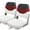White/Red/Dark Grey, variant on Seamander Fishing Boat Seats, White/Red/Dark Grey, Folding Seats, 2 Count