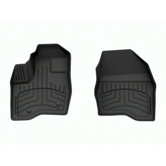 WeatherTech FloorLiner HP Custom Fit Floor Mats compatible with 2011-2014 Ford Explorer - 1st Row (Driver & Passenger), Black