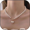 thumbnail image 1 of Colliers pour Femmes Collier de Perles pour Femmes Collier Charme Collier Ras du Cou Collier Perlé Bijoux de Mariage Bal Cadeaux Tendance pour Femmes, 1 of 6