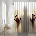 thumbnail image 2 of Revestimiento De Cortina De Ducha Con 12 Ganchos Mampara De Ducha Impermeable Diseño Grueso Accesorios De Baño Alta Fácil De Instalar Para Baño Baño matsuzay HA027013-01, 2 of 6