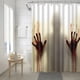 thumbnail image 2 of Revestimiento De Cortina De Ducha Con 12 Ganchos Mampara De Ducha Impermeable Diseño Grueso Accesorios De Baño Alta Fácil De Instalar Para Baño Baño Kearding HA027013-01, 2 of 6