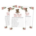 thumbnail image 1 of Inkdotpot Bear Jungle Animals Who Knows Daddy BestBaby Shower GameCards FunActivity Cards Set Of 50Party Theme, 1 of 5