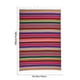 thumbnail image 3 of Mantel con flecos de colores, tejido de poliéster, diseño multicolor para uso en interiores y exteriores, resistente al agua y fácil de limpiar, ideal para fiestas, picnics, playa y, 3 of 8