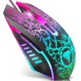 thumbnail image 1 of Ratón para juegos BENGOO Ergonómico RGB 3600 DPI con cable - Negro, 1 of 9