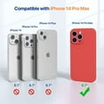 thumbnail image 2 of Designed for  14 Pro Max Case  with 2 Pack Screen Protectors [Upgraded Enhanced Camera Protection] Shockproof Liquid Silicone Case with Microfiber Lining 6.7 inch(Chocolate), 2 of 14