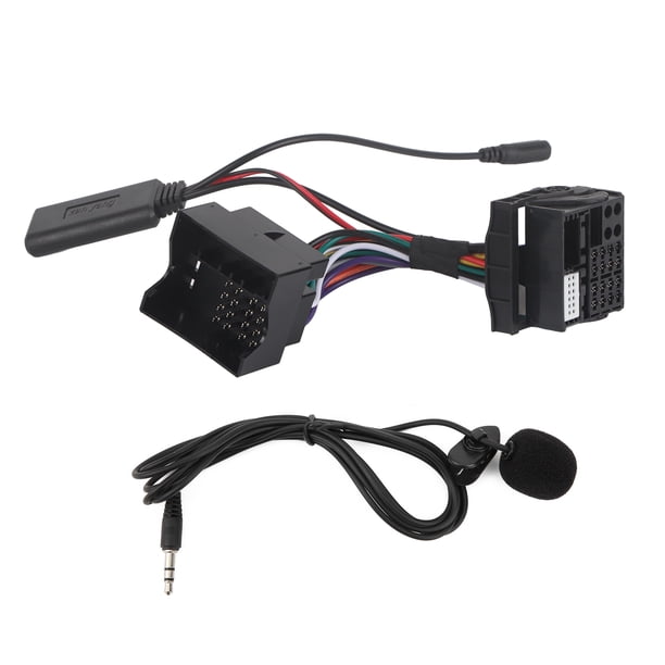 Adaptador de micrófono Cable de audio auxiliar Reemplazo de longitud de 150 cm / 59 pulgadas para RNS 510 / RCD 300 Jadeshay A