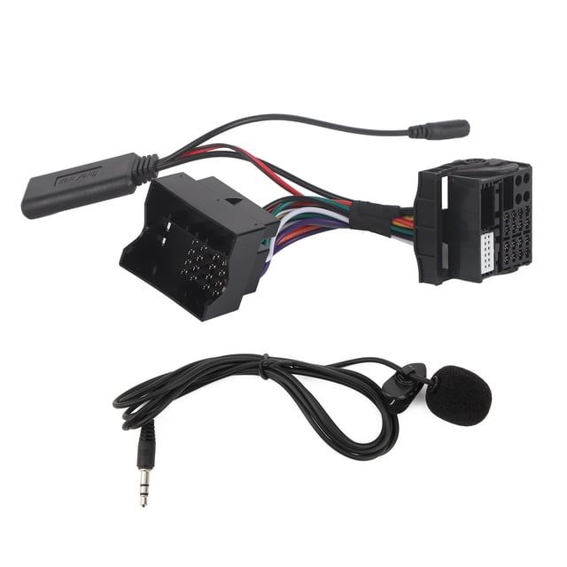 Adaptador de micrófono Cable de audio auxiliar Reemplazo de longitud de 150 cm / 59 pulgadas para RNS 510 / RCD 300 Jadeshay A