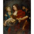 thumbnail image 2 of Anonymous 15x18 Gold Ornate Wood Frame and Double Matted Museum Art Print Titled - Salome Receives the Head of Saint John the Baptist, 2 of 4