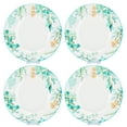 thumbnail image 1 of Round Serving Plate Botanical Garden Dinner Plate Set of 4 Appetizer Plates Salad Plates Dessert Plates for Home & Kitchen 10.5" (26.5 cm), 1 of 3
