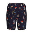 thumbnail image 5 of Naloa Mushrooms3 Men's Short Pajama Pants, Lounge Comfort Shorts with Elasticized Waistband and Side Pockets - X-Large, 5 of 9