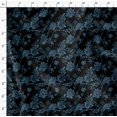 thumbnail image 4 of Soimoi Florals Printed, Polyester Fleece, Fabric by The Yard Sewing DIY Stretch Fabric 56 Inches Wide, WarmFabric for Hats, Coats, Gloves, Blankets, Black & Blue, 4 of 6