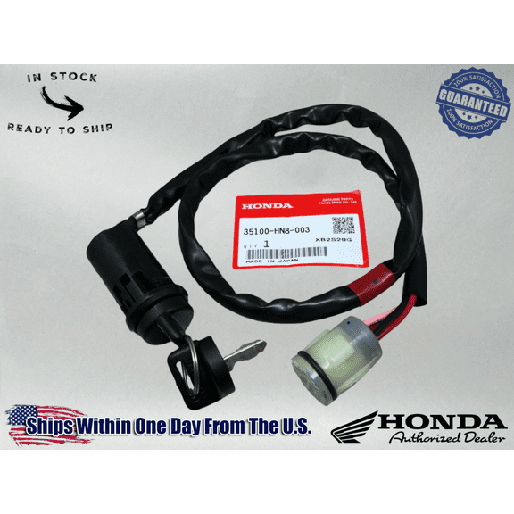 Honda OEM IGNITION KEY SWITCH 2003-2014 TRX650 TRX680 Rincon 35100-HN8-003