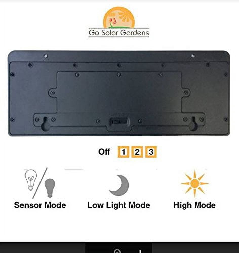 Solar Garden Lights 44 Bright LEDs Outdoor Motion Sensor Lights Waterproof and Wireless for Garden Path, Backyard Lighting, Motion Security Lights, Driveway, Stairs, Fence, Deck