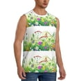 thumbnail image 2 of Balery Plants and Insects Men's Sleeveless Muscle Shirts Workout Tank Top, Moisture Wicking, Odor Protection-3X-Large, 2 of 8
