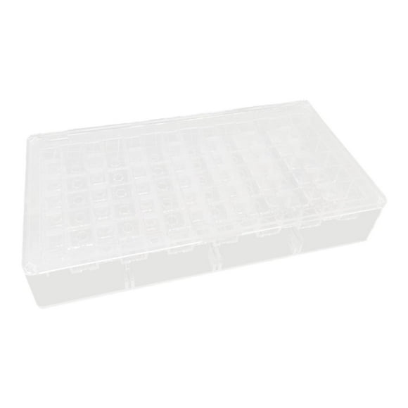 Model Hobby Collection Caja de almacenamiento de neumáticos de goma Mantalla acrílica Organizador transparente compacto para niños Adultos para niños 42 cuadrícula