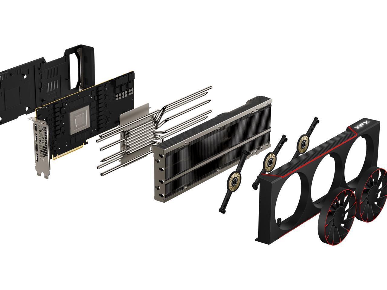 XFX MERCURY Magnetic Air Radeon RX 7900 XTX 24GB GDDR6 PCI Express 4.0 x16 Video Card RX-79XMAIRB9