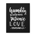 thumbnail image 6 of Scripture Walls Humility Gentleness Patience Love Ephesians 4:2 Bible Verse Canvas Christian Wall Art Ready To Hang Unframed, 6 of 7