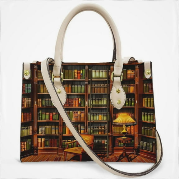 Study Bookshelf Cross Body Bags For Women Small Leather Female Handbags Fashion Top-Handle Totes