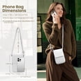 thumbnail image 3 of Bolso bandolera befen blanco pequeño de cuero genuino para mujer, 3 of 5