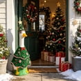 thumbnail image 7 of Sruoe Christmas Porch Goose Outfits, 23 Inch Christmas Tree‑Shaped Porch Goose Clothes, Candy Cane & Holly Decor Goose Clothes Dress for Lawn Yard Patio Party Decoration, 7 of 7