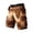 Z01-Coffee, variant on Summer Mens Cargo Shorts Tie-Dye Print Ethnic Loose Fit Trousers Travel Hiking Casual Athletic Beach Shorts With Pockets