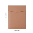 thumbnail image 3 of A4 Imitation Leather Business File Bag Large Capacity Storage Folder Bag Student File Bag, 3 of 8