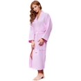 thumbnail image 2 of Turquaz Linen Lightweight Long Waffle Kimono Unisex Spa Robe, 2 of 3
