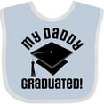 thumbnail image 3 of Inktastic My Daddy Graduated College Graduate Boys or Girls Baby Bib, 3 of 4
