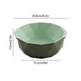 thumbnail image 3 of JingChun Colander for Kitchen, Plastic Colander, Plastic Strainer, Plastic Nesting Double Layer Colander Set for Kitchen, Cooking, Prepping, Space Saving, 3 of 7