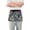 Abstract Colorful Pineapple, variant on Rainbow Sun Flower Moon Server Apron with 3 Pockets Waterproof Waitress Waist Short Apron for Man Woman 12 Inches