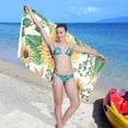 thumbnail image 7 of Dreamtimes Summer Sunflowers Beach Towel Fast Drying Extra Large Sand Free Lightweight Beach Towel Blanket for Swimming,Camping,Picnic,Yoga Gym Sports,31"x71", 7 of 7