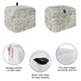 thumbnail image 5 of Toaster Cover 4 Slice, Farmhouse Sage Green Dustproof Bakeware Oven Protector with Top Hook, Vintage Flower Leaf Botanical Waterproof Small Kitchen Appliance Toasters Dust Cover, 12"x11"x8", 5 of 9