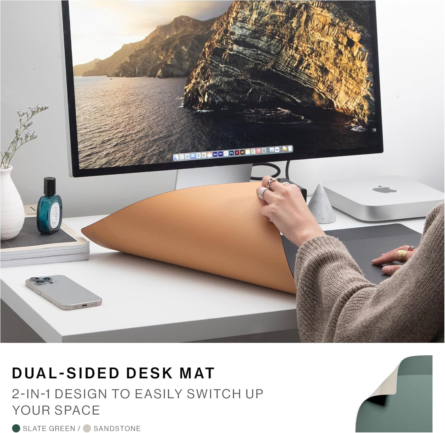 Native Union Desk Mat – Water-Resistant Dual-Sided Desk Pad for Office or Home – Easy to Clean