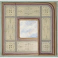 thumbnail image 2 of Jules-Edmond-Charles Lachaise 12x12 Gold Ornate Wood Frame and Double Matted Museum Art Print Titled - Design for the Decoration of a Ceiling with a Central Panel of Painted Clouds (1830-97), 2 of 4