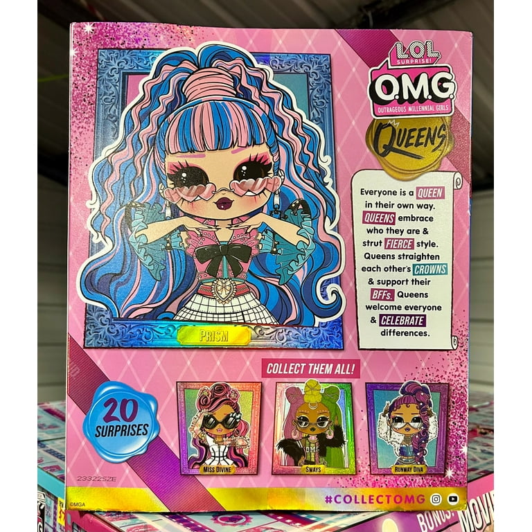 LOL Surprise OMG Queens Runway Diva fashion doll with 20 Surprises