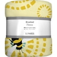 thumbnail image 2 of David Textiles 60" x 1.5 yard Brushed Fleece Bees Circles Fabric Precut, 2 of 6