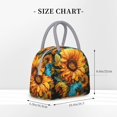 thumbnail image 2 of Disketp Deep Yellow Colorful Sunflower Bolsa Térmica para Almuerzo, Lonchera con Abertura Amplia y Gran Capacidad, Organizador Reutilizable para Mujeres, Hombres y Adultos, 2 of 6
