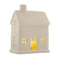 thumbnail image 3 of White Ceramic LED House | Christmas Village Light Up House NEWS Ornament I8A2, 3 of 6